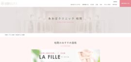 あおばクリニック柏院公式HPの公式HP